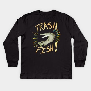 TRASH FISH (Alligator Gar) Kids Long Sleeve T-Shirt